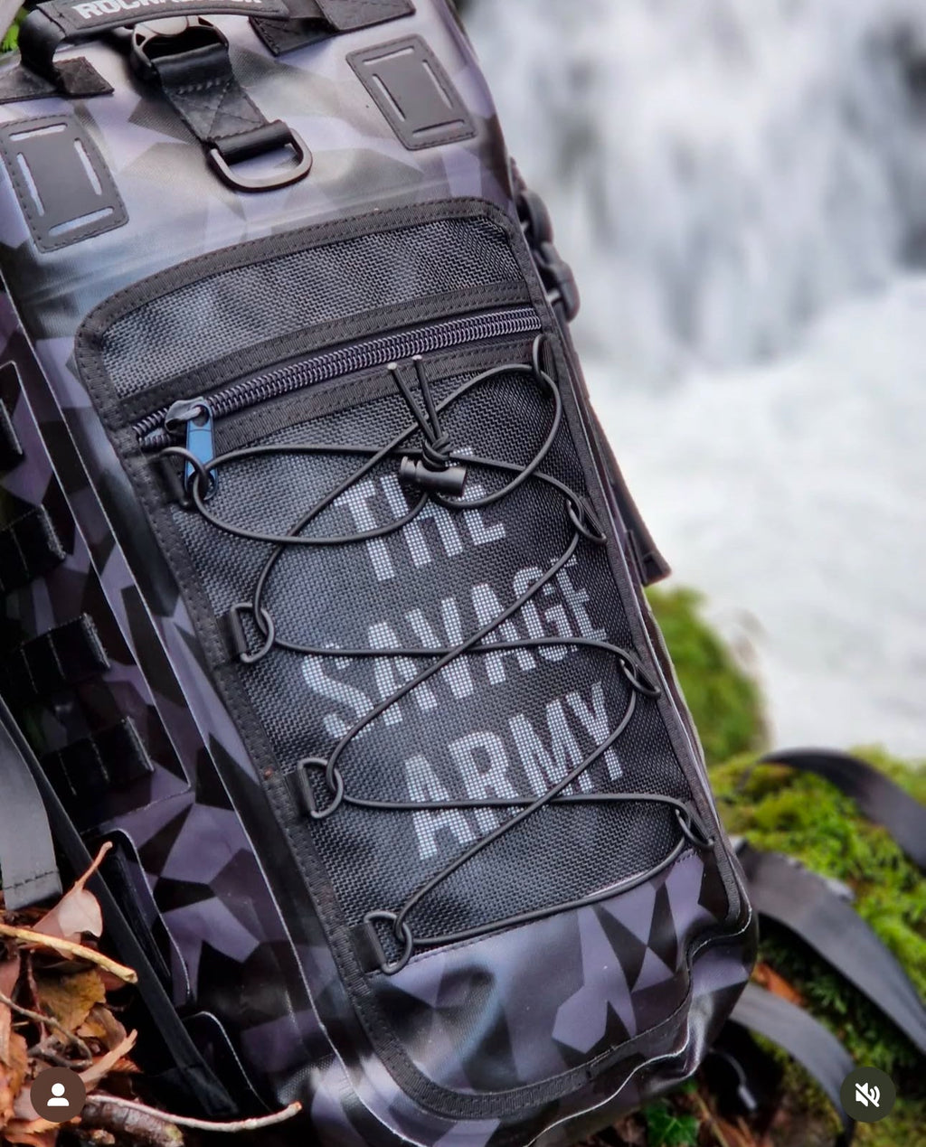 Rockagator THE SAVAGE ARMY Swedish M90 Camo 40L TPU Waterproof Backpack