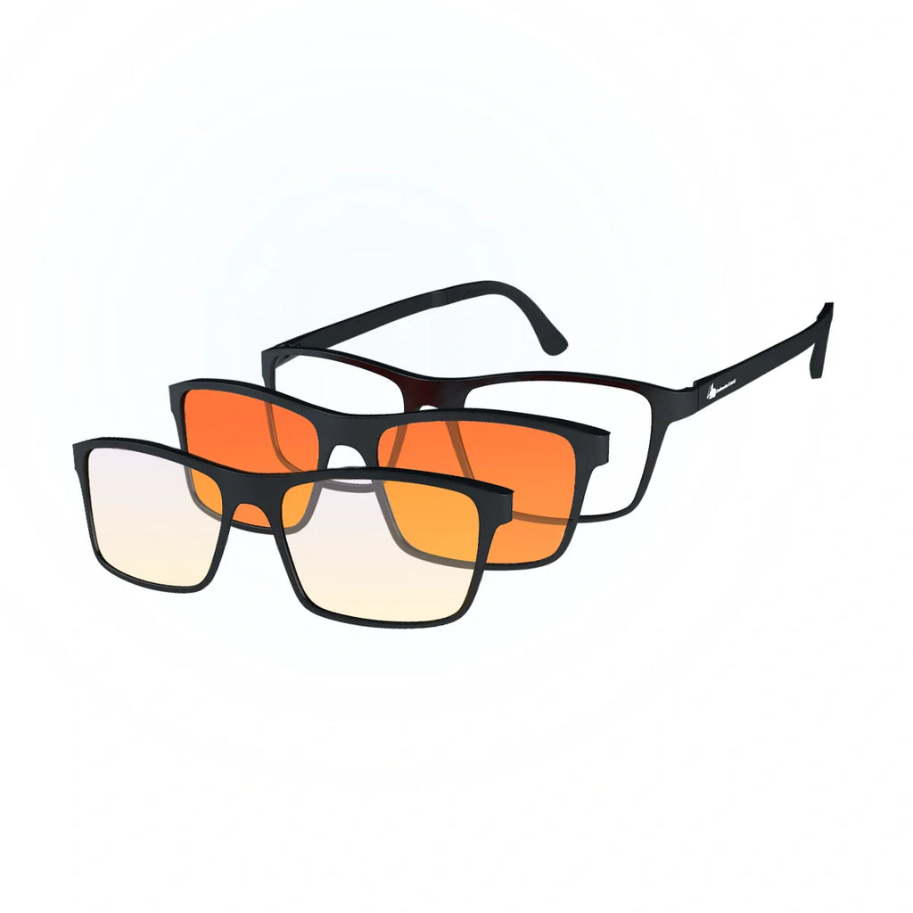Versa Blue Light Blocking Glasses – 2 in 1 Clip On Lenses