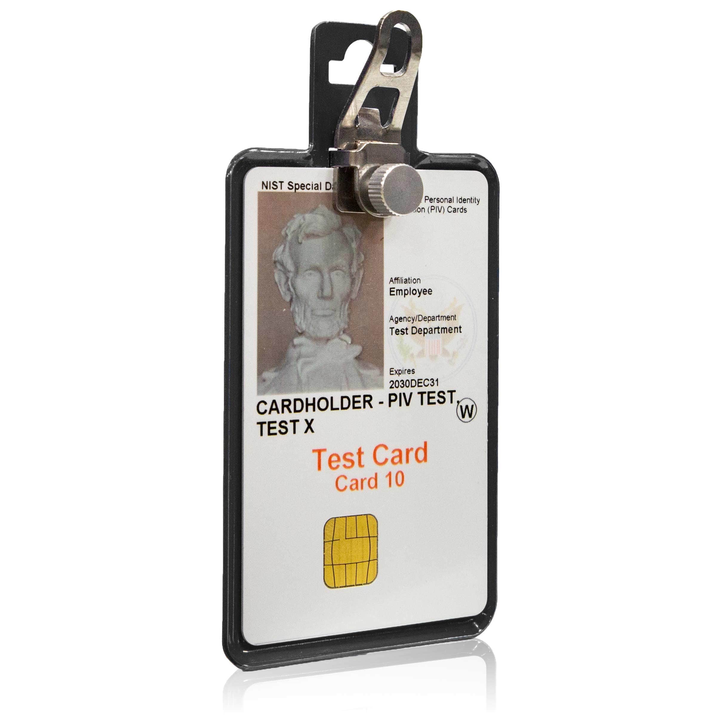 All Metal Magnetic Badge Holder - RFID Secure Badge Holder Genesis™ with BloxProx™