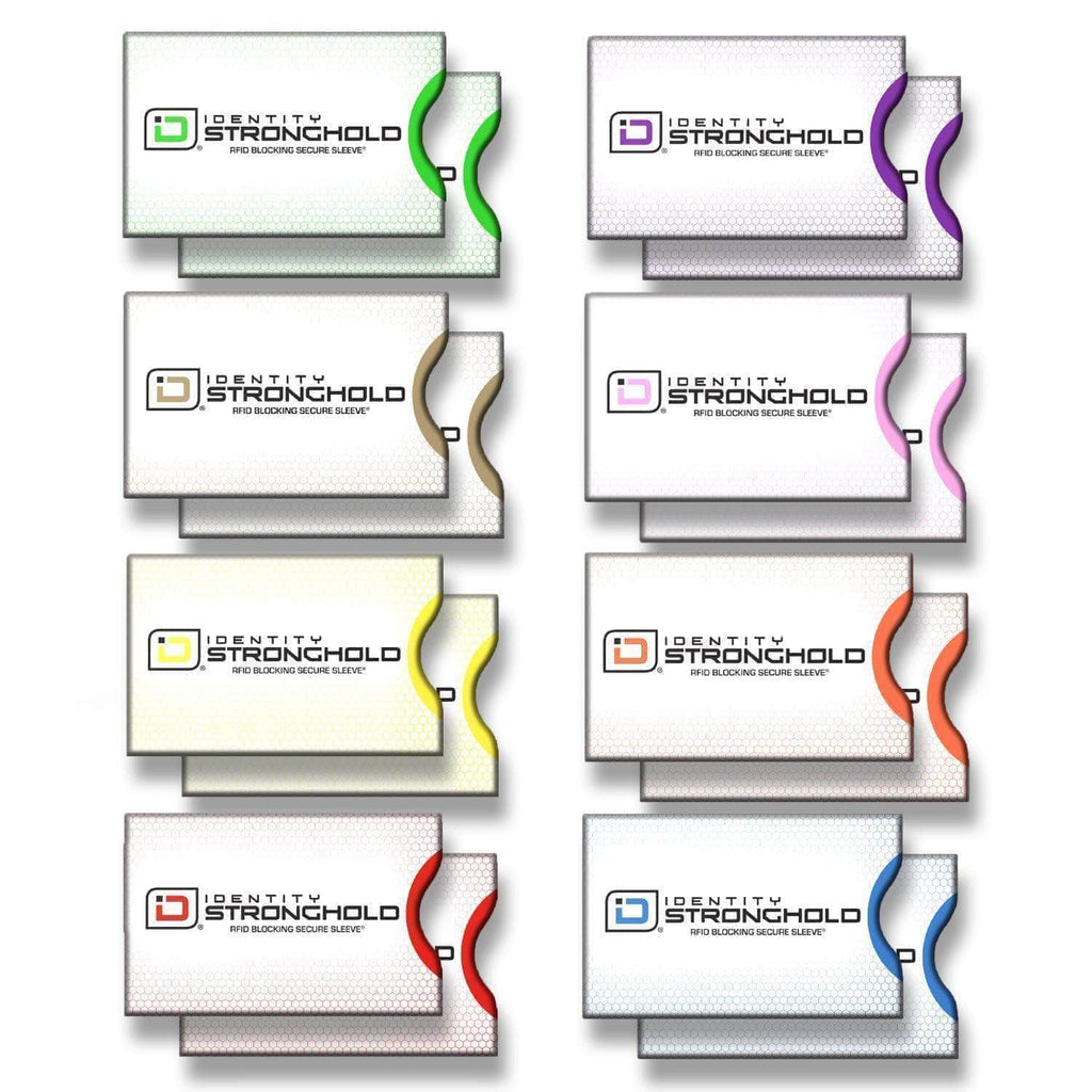 RFID Blocking Honeycomb Design Credit Card Sleeves - 16 Pack