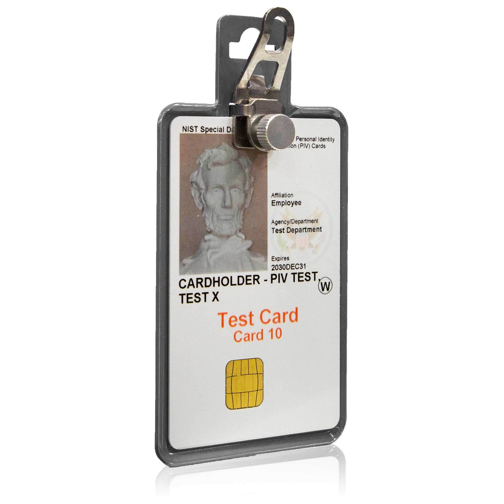 All Metal Magnetic Badge Holder - RFID Secure Badge Holder Genesis™ with BloxProx™