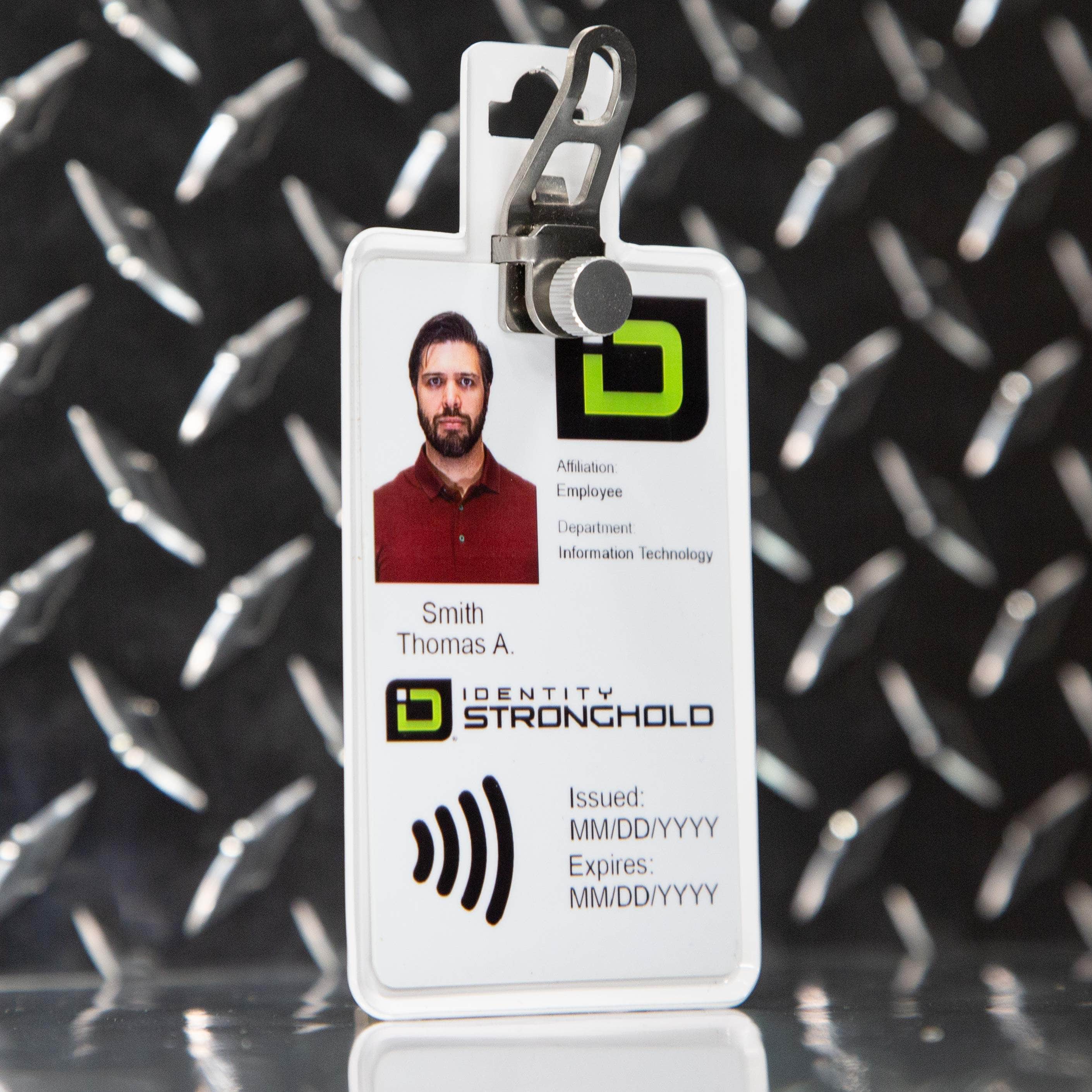 All Metal Magnetic Badge Holder - RFID Secure Badge Holder Genesis™ with BloxProx™