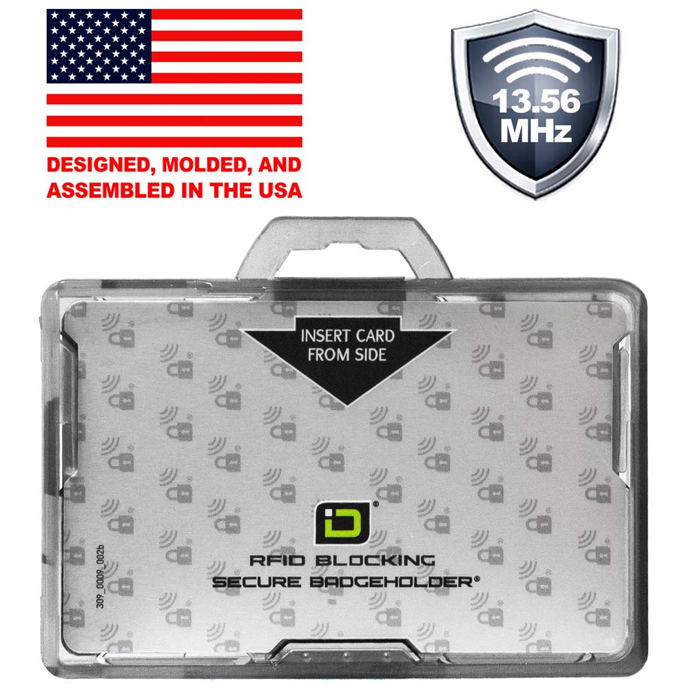 Secure Badge Holder Lite ™ Landscape 1 ID Card Holder