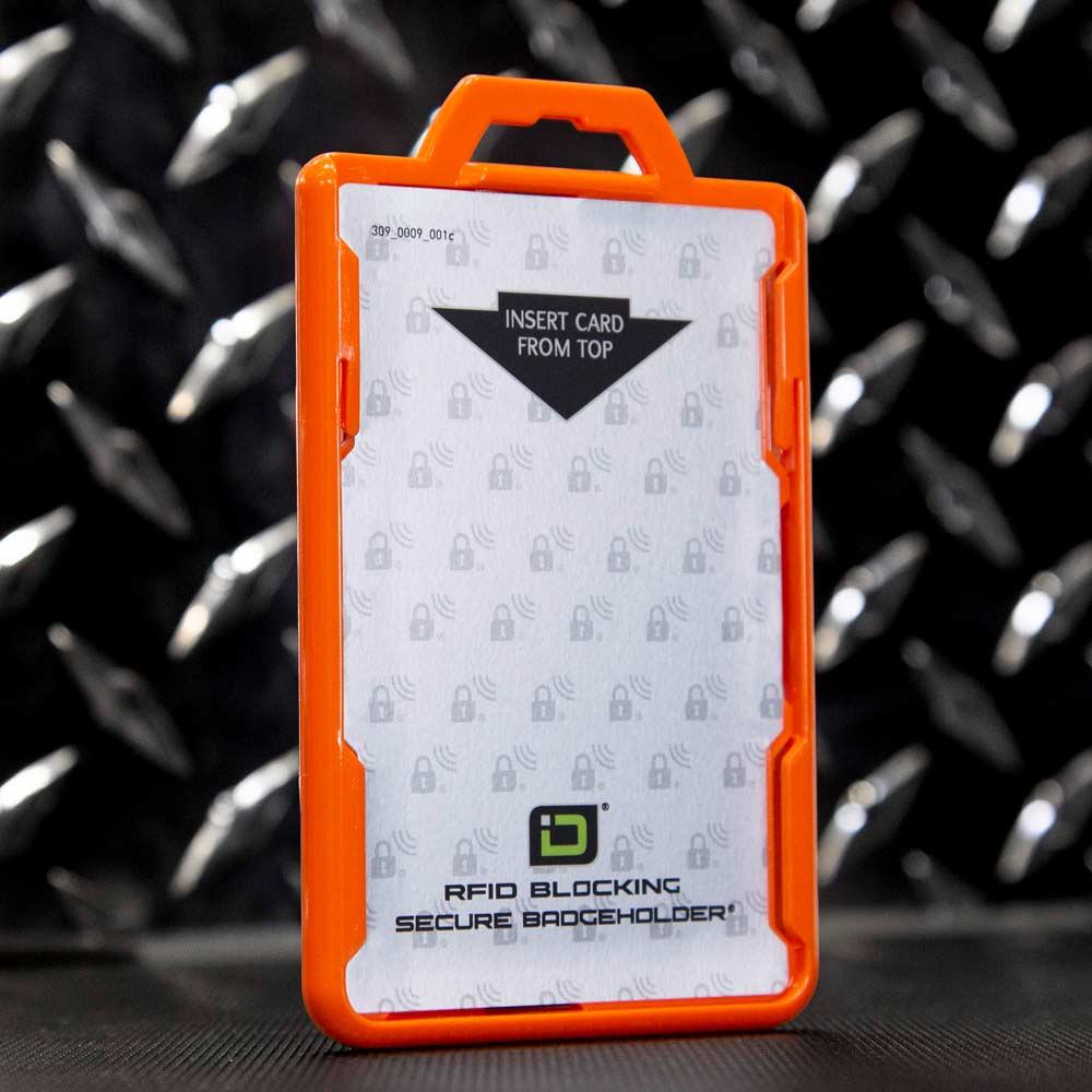 Secure Badge Holder Duolite ® Vertical 2 ID Card Holder, Retractable Reel, and Lanyard Bundle