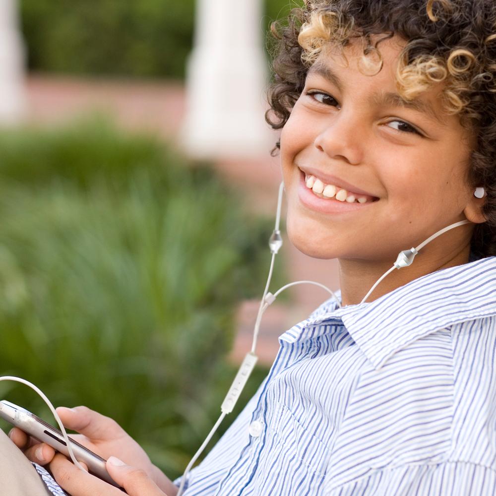 RF Shielding Air-Tube Headphones with Microphone