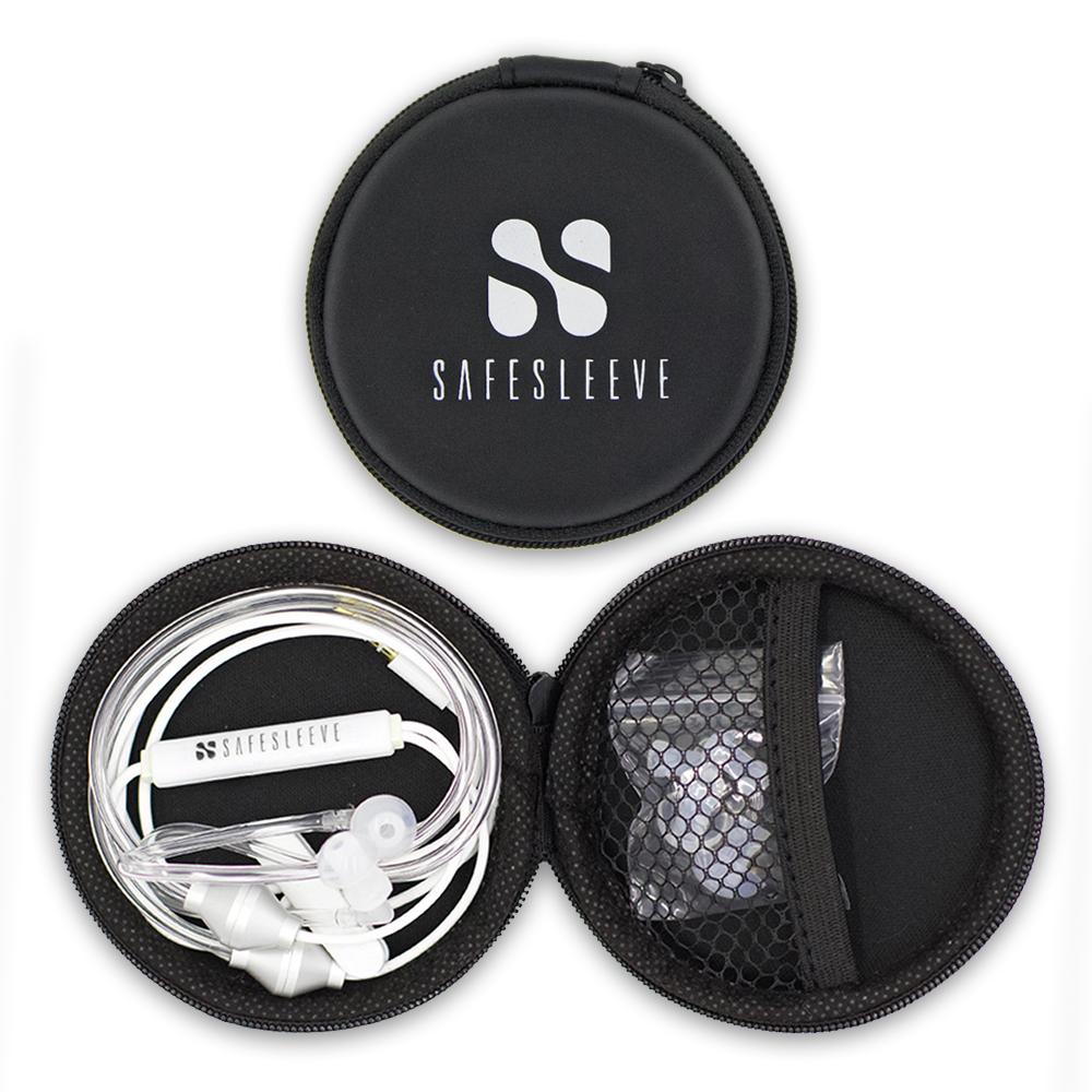 RF Shielding Air-Tube Headphones with Microphone